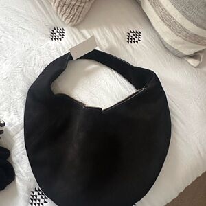 LOFT Black Hobo Bag